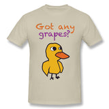 Cotton T Shirt for Men Got Any Grapes Cool Crew Neck Short Sleeves Tee