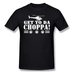 Cotton T Shirt for Men Get To Da Choppa Cool Round Neck Short Sleeves Tees