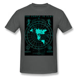 Men's Graphic T Shirt The Earth Is Flat Breathable Crew Neck Short Sleeves Blouse Tops