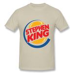 Mens Novelty T-Shirt Stephen King 1 Cool Round Neck Short Sleeves Blouse Tops