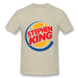 Mens Novelty T-Shirt Stephen King 1 Cool Round Neck Short Sleeves Blouse Tops