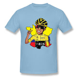 Men's Graphic T Shirt Tour De France Style Crew Neck Short Sleeves Shirt