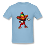 Men's Casual T-shirt Drinco Party Shirt Tequila Fiesta Food Costume Cool Round Neck Short Sleeves Blouse Tops