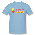 Mens Novelty T-Shirt Southern Fried Chicken Comfortable Crew Neck Short Sleeves Tee