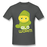 Mens Novelty T-Shirt Glo Worm Breathable O-Neck Short Sleeves Tee