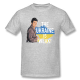 Cotton T Shirt for Men The Ukraine Is Weak For Dark Breathable O-Neck Short Sleeves Tees