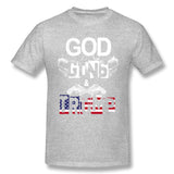 Men's Graphic T Shirt God Guns And Trump For Dark Comfortable Crew Neck Short Sleeves Tees