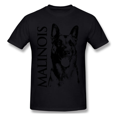 Mens Novelty T-Shirt Malinois Belgian Shepherd Mechelaar Maligator Cool Round Neck Short Sleeves Blouse Tops