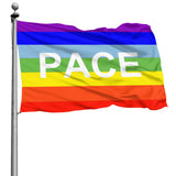 Fly Breeze 4 X 6 Ft Polyester Flag Rainbow PACE Flag Double Stitch Banner Garden Indoor Outdoor