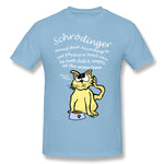 Mens Novelty T-Shirt Schrodinger's Cat's Bowl Is Quantum Breathable O-Neck Short Sleeves Tees