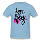 Mens Novelty T-Shirt I Am So Sexy Style O-Neck Short Sleeves Tee