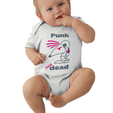 Toddler Climbing Bodysuit Baby Pink Cartoon Graphic Infant Boys Girls Short Sleeves Onesies