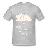 Men's Casual T-shirt Polar Molecule Bear Funny Science Pun Comfortable Round Neck Short Sleeves Shirt