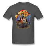 Mens Novelty T-Shirt Big Trouble Little Cool Crew Neck Short Sleeves Tees