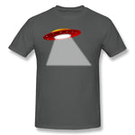 Men's Graphic T Shirt Ufo Flying Saucer Flying Disc Alien Breathable Crew Neck Short Sleeves Shirt