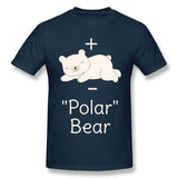 Men's Casual T-shirt Polar Molecule Bear Funny Science Pun Comfortable Round Neck Short Sleeves Shirt