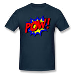 Men's Graphic T Shirt Pow Comic Comic Book Fight Breathable Round Neck Short Sleeves Tees