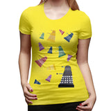 Women’s T-shirt Pluies Dalek Sexy Round Neck Short Sleeve Shirts