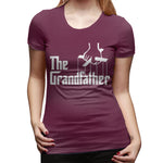 Women's Casual T-shirt The Grandfather Sexy Round Neck Short Sleeve Tops