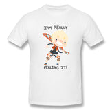 Men's Graphic T Shirt I'm R Feeling It Breathable Crew Neck Short Sleeves Tee