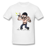 Men's Casual T-shirt ILLUSTRIOUS CARTOON Comfortable Round Neck Short Sleeves Blouse Tops