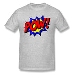 Men's Graphic T Shirt Pow Comic Comic Book Fight Breathable Round Neck Short Sleeves Tees