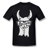 Men's Casual T-shirt No Prob Llama Breathable O-Neck Short Sleeves Shirt