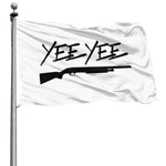 Fly Breeze 4 X 6 Ft Polyester Flag Yee Yee Black Flag Brass Grommet Canvas Header House Decorations