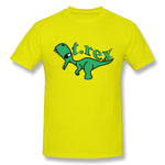 Cotton T Shirt for Men T.rex Cool O-Neck Short Sleeves Blouse Tops