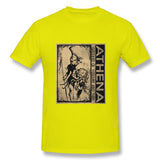 Mens Novelty T-Shirt Athena Style Round Neck Short Sleeves Tee