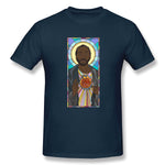 Men's Casual T-shirt Leonard Stained Glass Style O-Neck Short Sleeves Tees