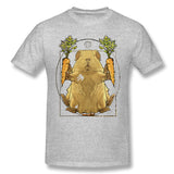 Cotton T Shirt for Men Piggie Da Vinci Pigtruvias Comfy Crew Neck Short Sleeves Tee