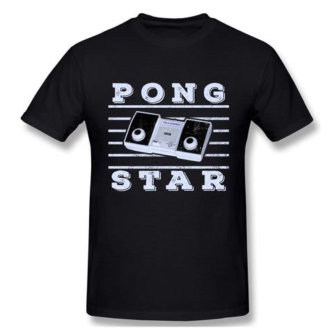 Men's Graphic T Shirt Pong Star Style Round Neck Short Sleeves Tee