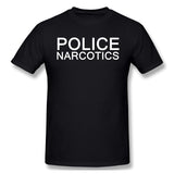 Men's Graphic T Shirt POLICE Cool O-Neck Short Sleeves Blouse Tops