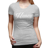 Women’s Cotton T Shirt Honey Moonin Honeymoon Wedding Gift Sexy Crew Neck Short Sleeve Shirts