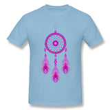 Cotton T Shirt for Men Dream Catcher Cool Crew Neck Short Sleeves Blouse Tops