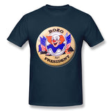 Men's Graphic T Shirt Bozo For President Style Round Neck Short Sleeves Shirt