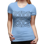 Women’s T-shirt Celtic Knot Irish Scottish Sexy Round Neck Short Sleeve Tops