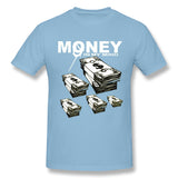 Men's Graphic T Shirt Money# Comfy Round Neck Short Sleeves Blouse Tops