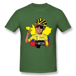 Men's Graphic T Shirt Tour De France Style Crew Neck Short Sleeves Shirt