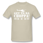 Cotton T Shirt for Men Get To Da Choppa Cool Round Neck Short Sleeves Tees