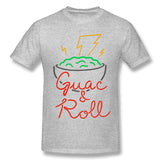 Men's Casual T-shirt Guac & Roll New Breathable Crew Neck Short Sleeves Tees