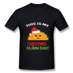 Men's Graphic T Shirt Taco Christmas Breathable O-Neck Short Sleeves Blouse Tops