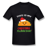 Men's Graphic T Shirt Taco Christmas Breathable O-Neck Short Sleeves Blouse Tops