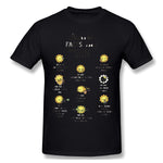 Cotton T Shirt for Men The Sun Cool O-Neck Short Sleeves Blouse Tops