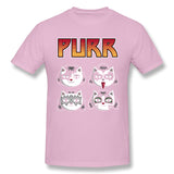 Mens Novelty T-Shirt Purr V2 Breathable Crew Neck Short Sleeves Tees