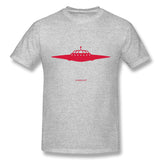 Men's Graphic T Shirt The UFO Style O-Neck Short Sleeves Blouse Tops