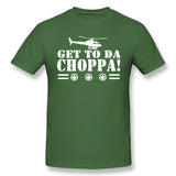 Cotton T Shirt for Men Get To Da Choppa Cool Round Neck Short Sleeves Tees