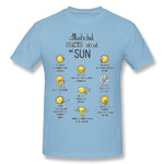 Cotton T Shirt for Men The Sun Cool O-Neck Short Sleeves Blouse Tops