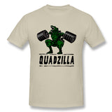 Cotton T Shirt for Men Quadzilla Style Round Neck Short Sleeves Shirt